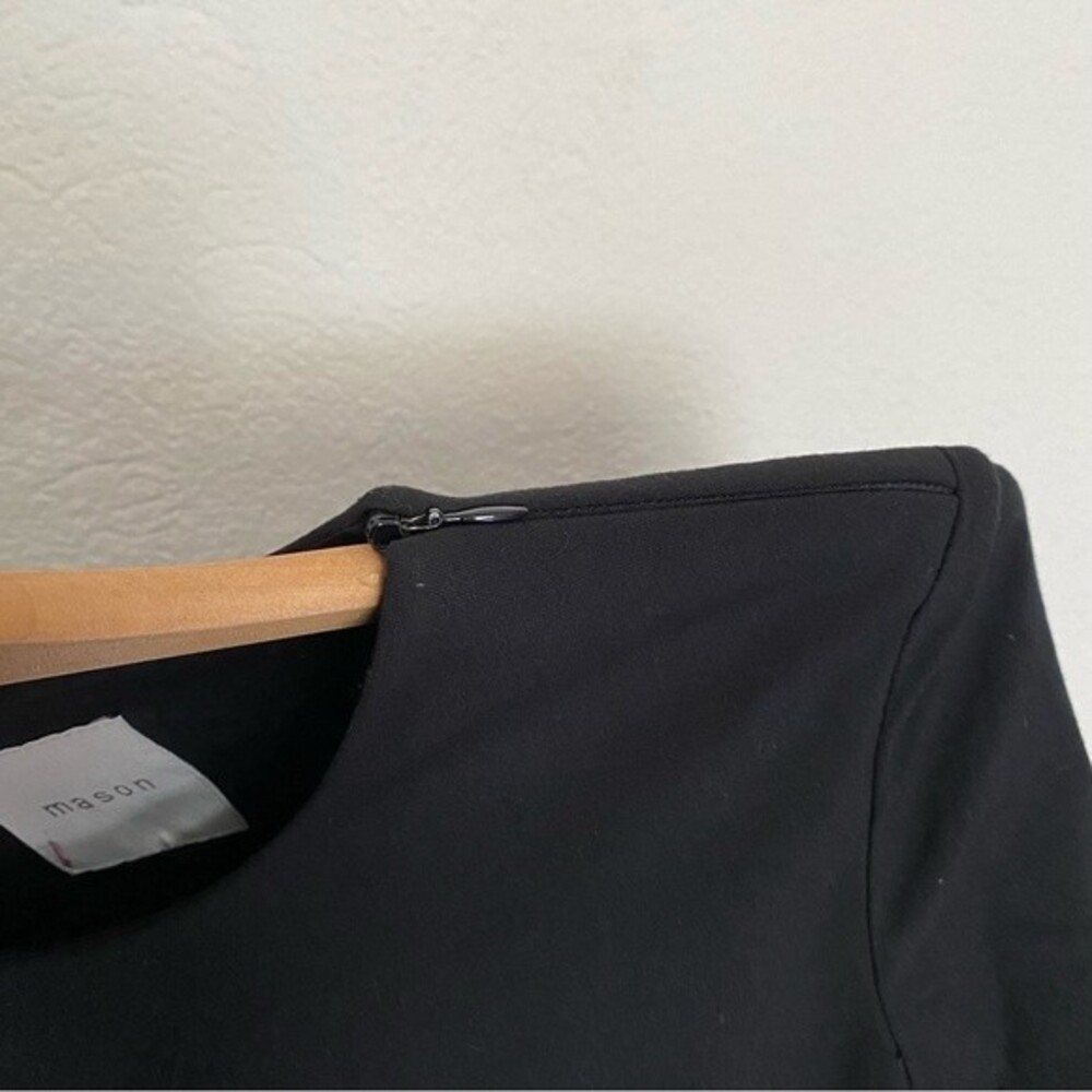 Mason Asymmetrical Long Sleeve Dress in Black - Picture 6 of 6